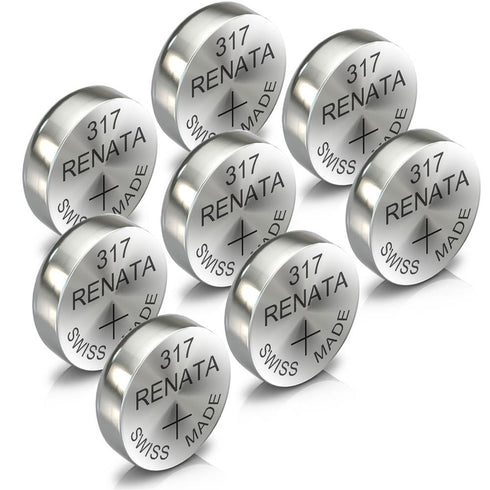 Renata 317 Watch Battery Swiss Made Silver Coin SR516SW 1.55V All Pack - TradeNRG UK